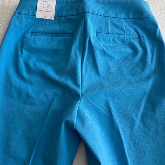 Talbots Chatham Wms Blue Ankle Stretch Pant size 6 - Picture 6 of 9